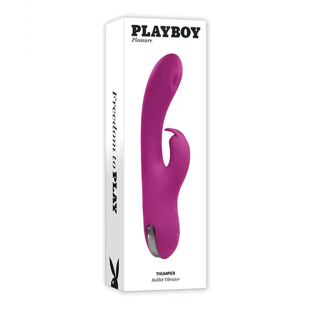 Playboy Pleasure Thumper Rabbit Vibrator - Wild Aster - Vibrators