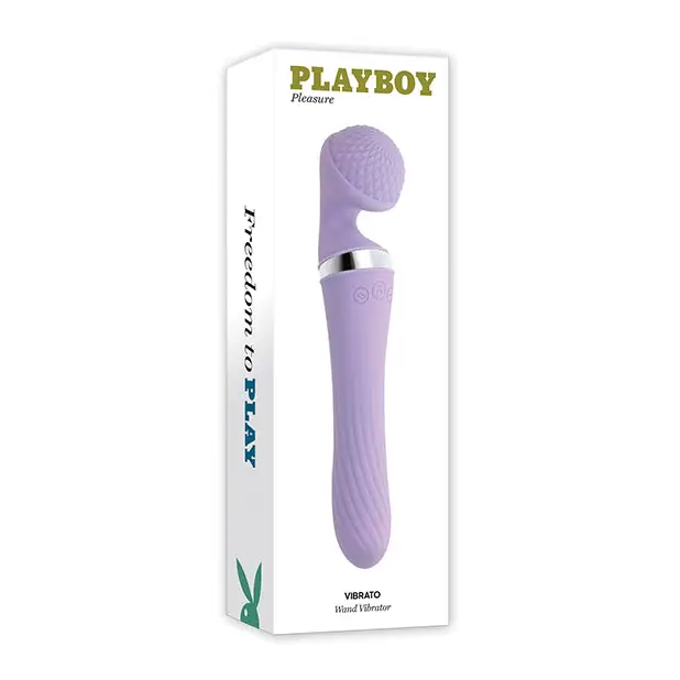 Playboy Pleasure Vibrato Wand Vibrator - Lilac - Massage Products