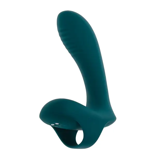 Playboy Pleasure Wrap Around Your Finger Multi Play Vibrator - Dark Teal - Vibrators