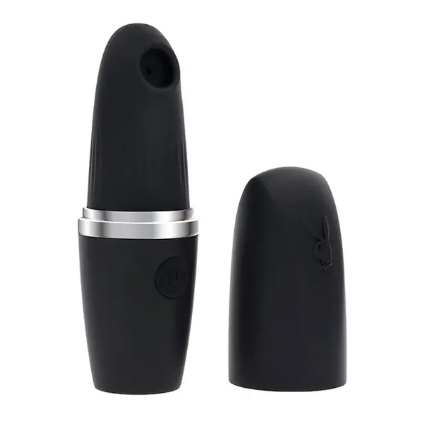 Playboy Pleasures Excursion Clitoral Suction Vibe - Black - Stimulators