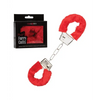 Playful Furry Cuffs - Red - Bondage Blindfolds & Restraints