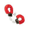 Playful Furry Cuffs - Red - Bondage Blindfolds & Restraints