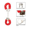 Playful Furry Cuffs - Red - Bondage Blindfolds & Restraints