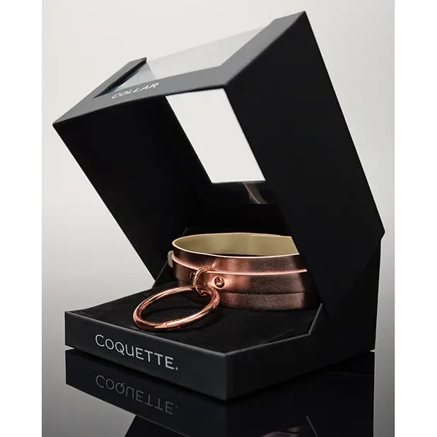Pleasure Collection Adjustable Collar - Rose Gold - Bondage Blindfolds & Restraints