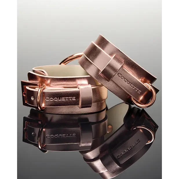 Pleasure Collection Adjustable Handcuffs - Rose Gold - Bondage Blindfolds & Restraints
