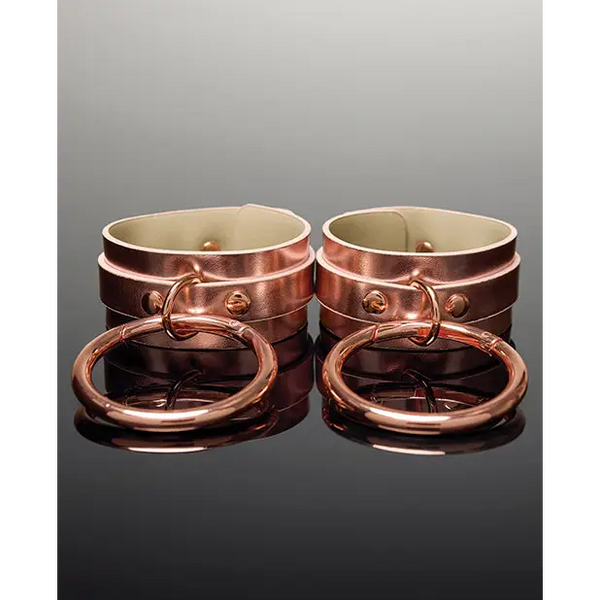 Pleasure Collection Adjustable Handcuffs - Rose Gold - Bondage Blindfolds & Restraints