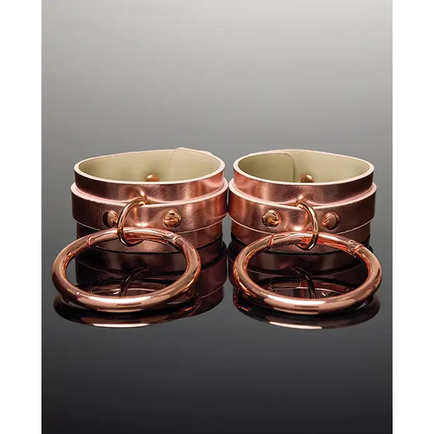 Pleasure Collection Adjustable Handcuffs - Rose Gold - Bondage Blindfolds & Restraints