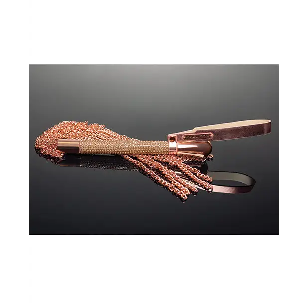 Pleasure Collection Chain Whip - Rose Gold - Bondage Blindfolds & Restraints