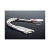 Pleasure Collection Matte Finish Whip - White/Rose Gold - Bondage Blindfolds & Restraints