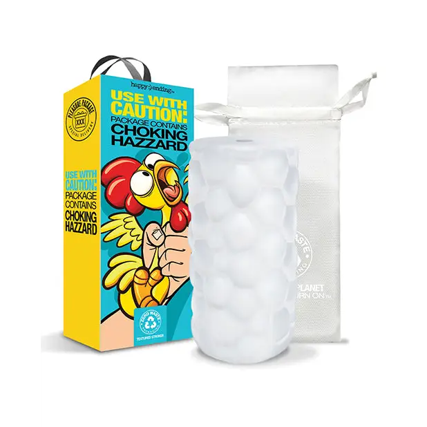 Pleasure Package Use w/Caution Tight Textured Stroker - White - Dolls & Masturbators
