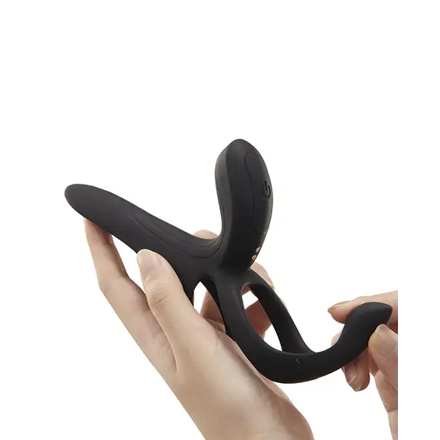 Pleasure Pivot App-Controlled Couples Vibrators - Black - Stimulators