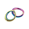 Plesur 1-3/4 Metal Cock Ring - Rainbow