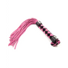Plesur 15’’ Leather Flogger - Pink - Bondage Blindfolds & Restraints