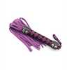 Plesur 15’’ Leather Flogger - Purple - Bondage Blindfolds & Restraints