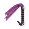 Plesur 15’’ Leather Flogger - Purple - Bondage Blindfolds & Restraints