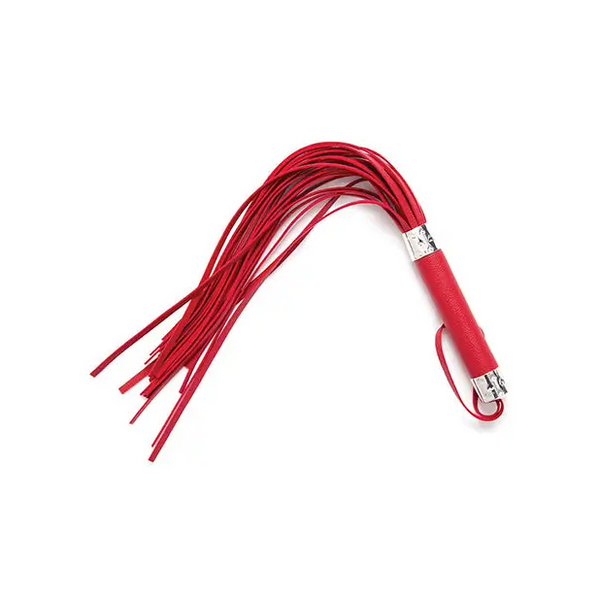 Plesur 18 Vegan Leather Flogger - Red