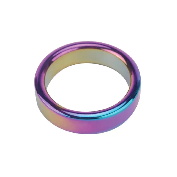 Plesur 2 Metal Cock Ring - Rainbow