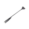 Plesur 21’’ Wide Tip Leather Crop - Black - Bondage Blindfolds & Restraints