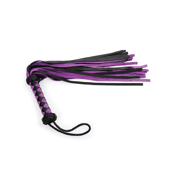 Plesur 22 Leather Flogger - Purple