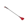 Plesur 26’’ Heart PVC Crop - Black/Red - Bondage Blindfolds & Restraints