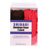 Plesur Cotton Shibari Bondage Rope 2 Pack - Black/Red - Bondage Blindfolds & Restraints