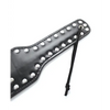 Plesur Cut-Out Heart w/Studs Paddle - Black - Bondage Blindfolds & Restraints