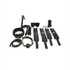 Plesur Everything Bondage 12 Piece Kit - Black - Bondage Blindfolds & Restraints