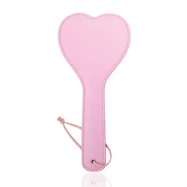 Plesur Heart Shaped PVC Paddle - Pink - Bondage Blindfolds & Restraints