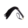 Plesur Mini Leather Flogger - Black - Bondage Blindfolds & Restraints