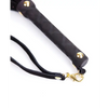Plesur Mini Leather Flogger - Black - Bondage Blindfolds & Restraints