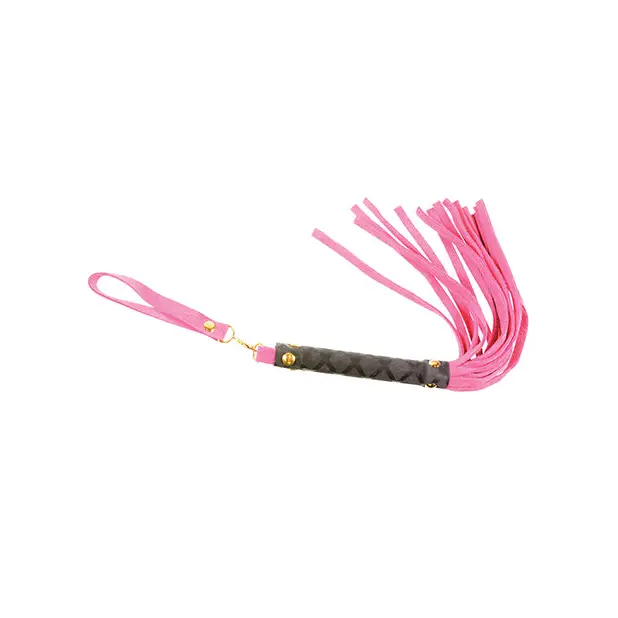 Plesur Mini Leather Flogger - Pink