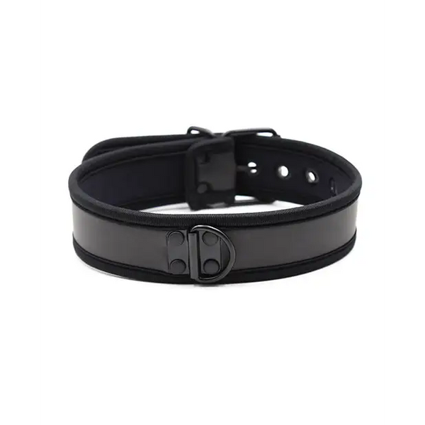 Plesur Neoprene Puppy Collar - Black - Bondage Blindfolds & Restraints