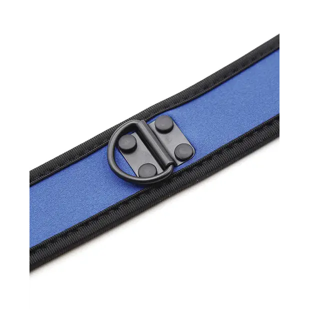 Plesur Neoprene Puppy Collar - Blue - Bondage Blindfolds & Restraints