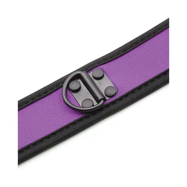 Plesur Neoprene Puppy Collar - Purple - Bondage Blindfolds & Restraints