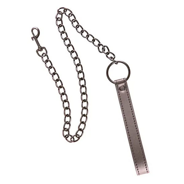 Plesur PVC Leash - Black - Bondage Blindfolds & Restraints