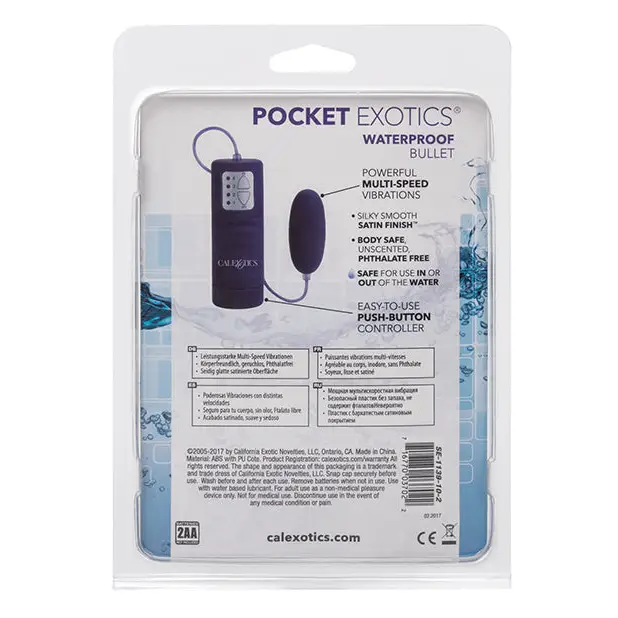 Pocket Exotics Bullet Waterproof - Purple - Stimulators