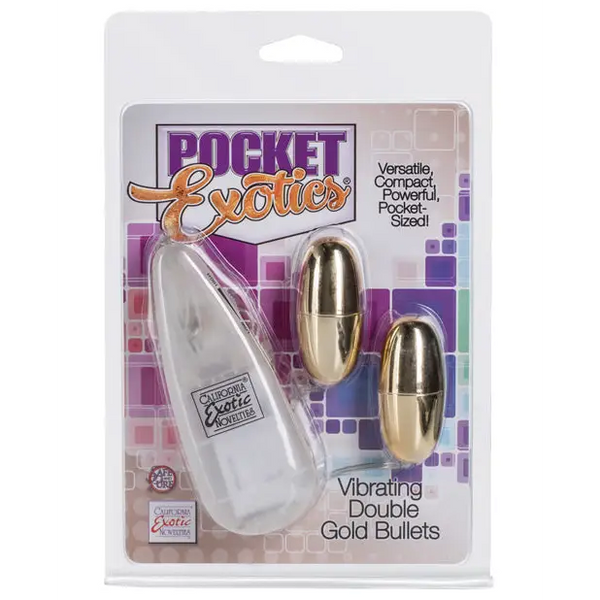 Pocket Exotics Double Gold Bullets - Stimulators