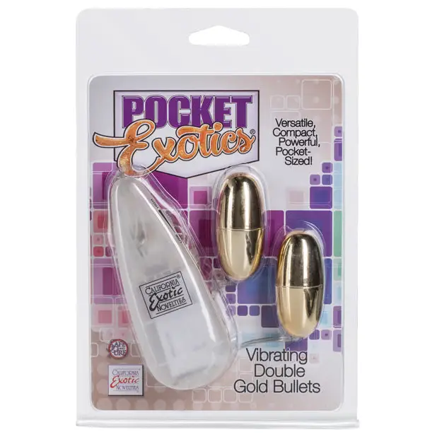 Pocket Exotics Double Gold Bullets - Stimulators