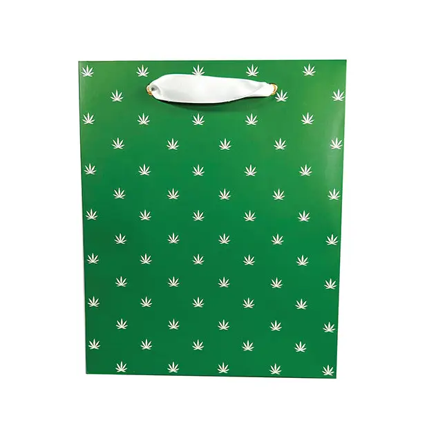 Polka Pot Gift Bag - Green/White - Bachelorette & Party Supplies