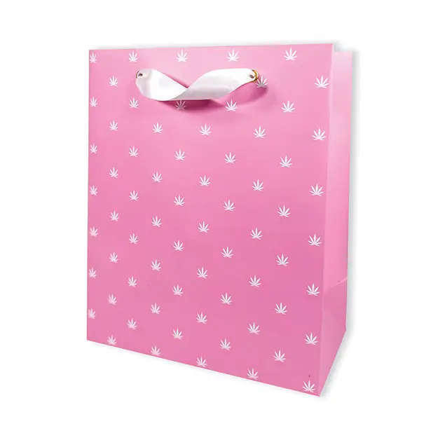 Polka Pot Gift Bag - Pink/White - Bachelorette & Party Supplies
