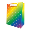 Polka Pot Gift Bag - Rainbow/White - Bachelorette & Party Supplies