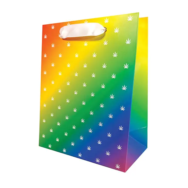 Polka Pot Gift Bag - Rainbow/White - Bachelorette & Party Supplies