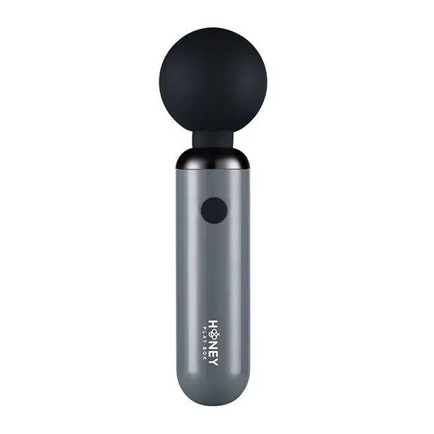 Pomi Wand Clit Tease Vibrating Wand - Grey - Massage Products