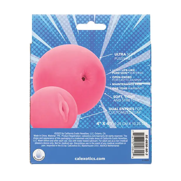 Pop Sock! Pussy & Ass Ball Masturbator - Pink - Dolls & Masturbators