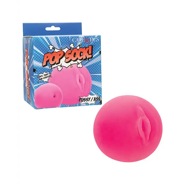 Pop Sock! Pussy & Ass Ball Masturbator - Pink - Dolls & Masturbators
