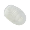 Pop Sock Ribbed Masturbator - Clear - Dolls & Masturbators