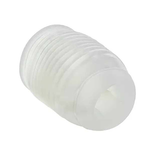 Pop Sock Ribbed Masturbator - Clear - Dolls & Masturbators
