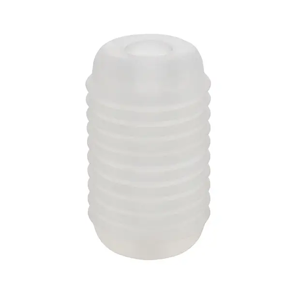 Pop Sock Ribbed Masturbator - Clear - Dolls & Masturbators