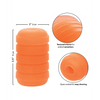 Pop Sock Ribbed Masturbator - Orange - Dolls & Masturbators