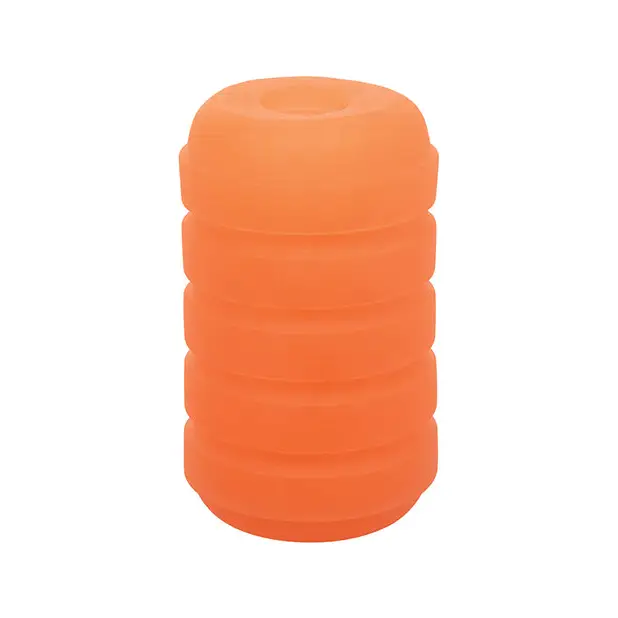 Pop Sock Ribbed Masturbator - Orange - Dolls & Masturbators